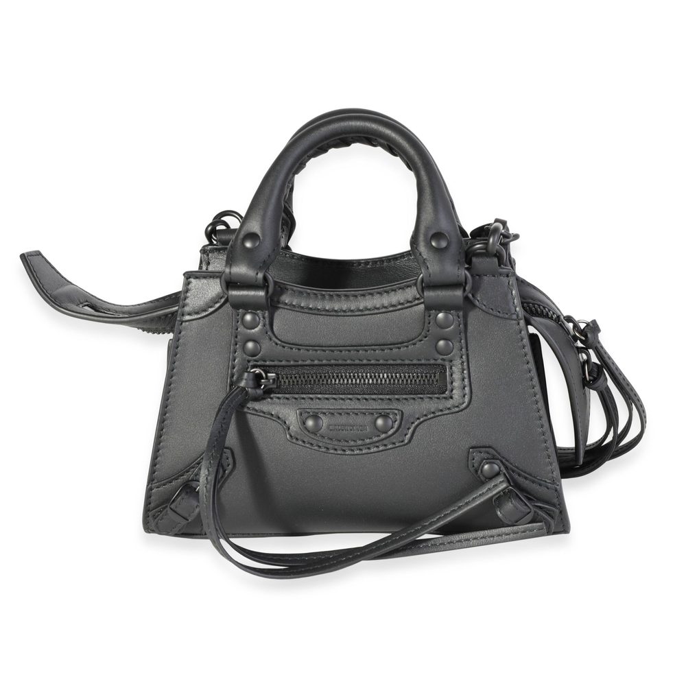 Balenciaga Black Calfskin Neo Classic Nano Bag